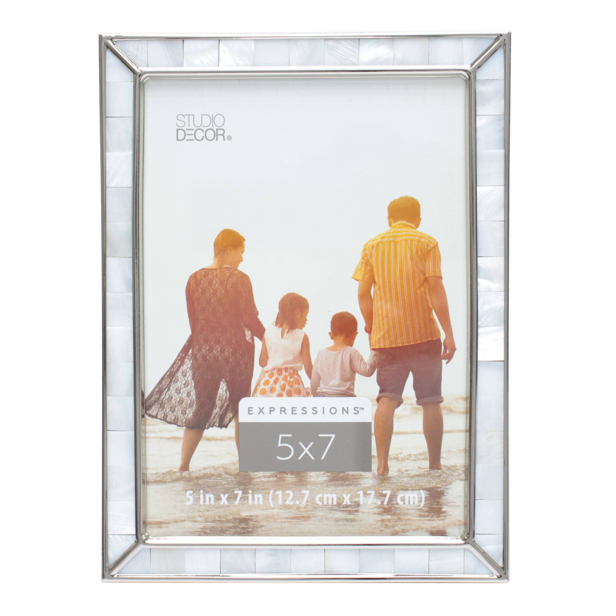 Expressions™ 5" x 7" Silver & Pearl Frame by Studio Décor®